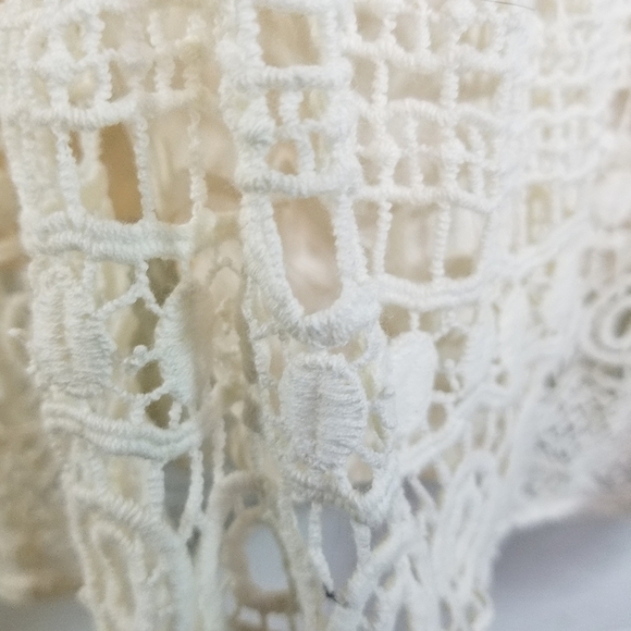 Anthropologie Maeve cream crochet lace babydoll dress - Picture 11 of 12